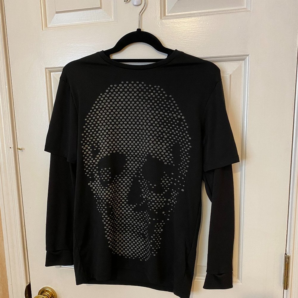 GAP FIT BLK LS Pullover_Size XL (14-16)